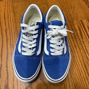 Blue vans old skool
